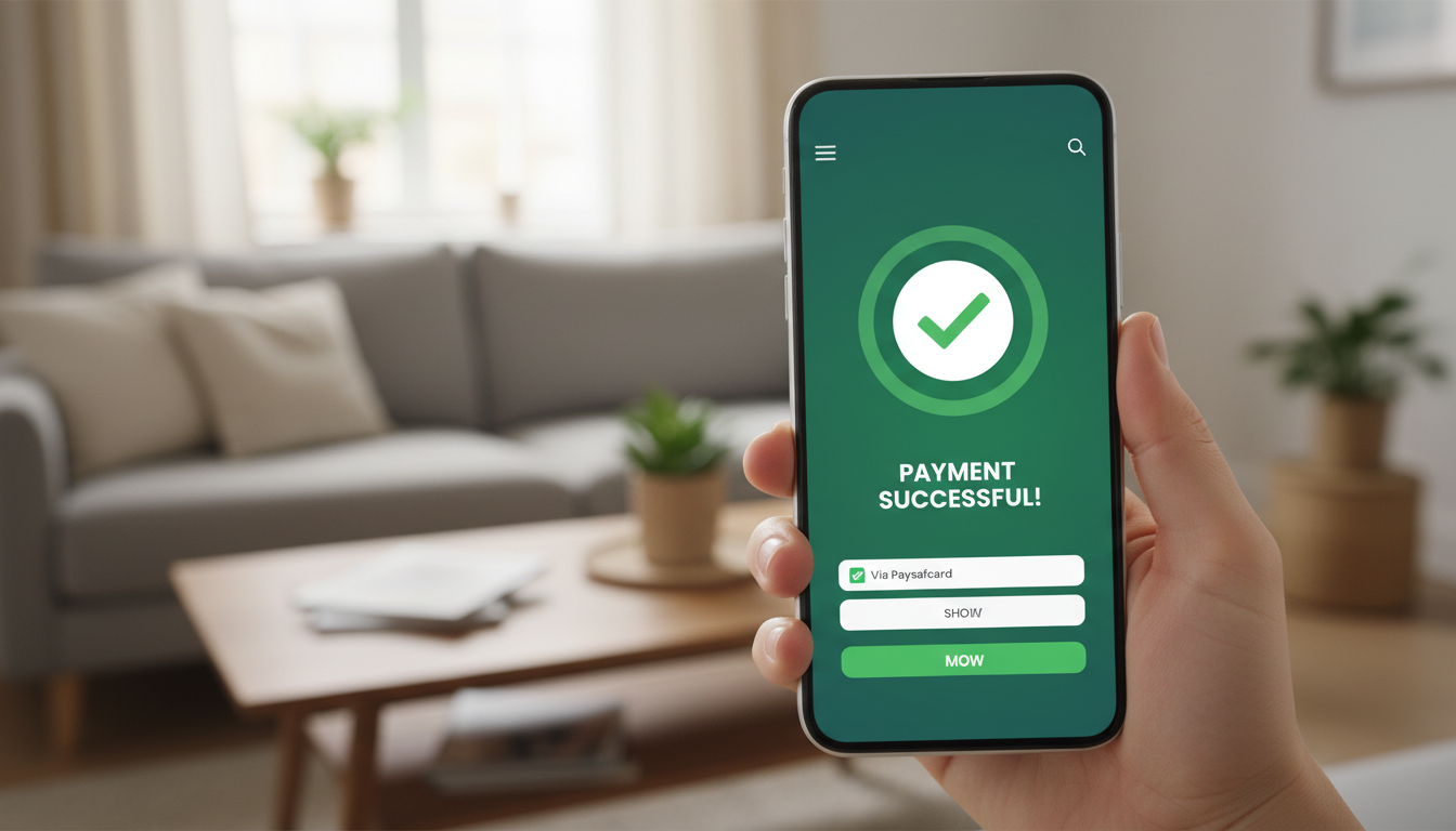 Smartphone displaying a secure payment confirmation page in a casino app